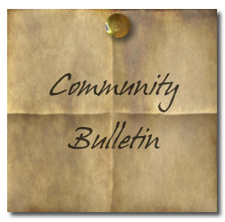 Sticky Note saying Community Bulletin