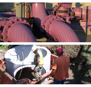 Water Pump and Works Installing Main