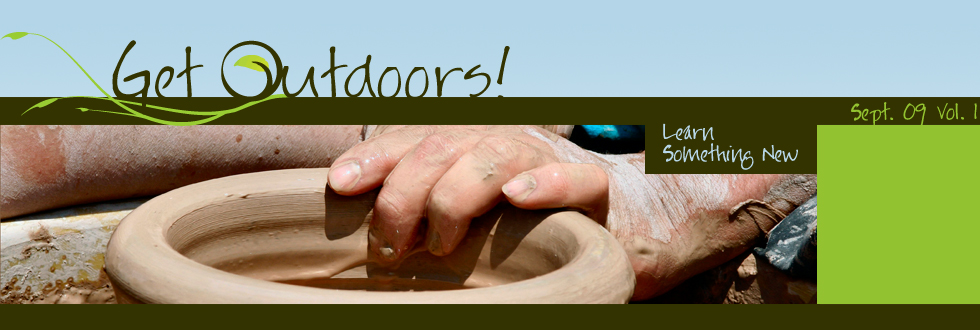 Get Outdoors! Logo - Potter's Wheel