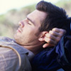 Man sleeping on mountain