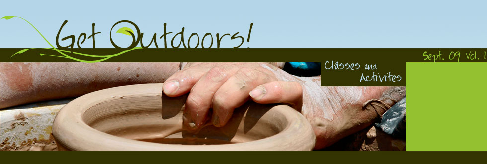 Get Outdoors! Logo - Potter's Wheel